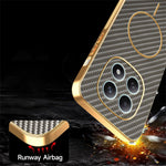 For Xiaomi Poco M8 5G / Redmi Note 15 5G (Global) / 15 4G (Global) Phone Case Carbon Fiber Textured Electroplated TPU Back Cover