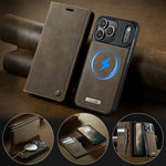 CASEME For iPhone 18 Pro Max / 17 Pro Max Case  C49 Compatible with MagSafe RFID Blocking Detachable Wallet Leather Phone Cover