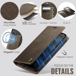 CASEME For iPhone 18 Pro Max / 17 Pro Max Case  C49 Compatible with MagSafe RFID Blocking Detachable Wallet Leather Phone Cover