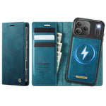 CASEME For iPhone 18 Pro Max / 17 Pro Max Case  C49 Compatible with MagSafe RFID Blocking Detachable Wallet Leather Phone Cover