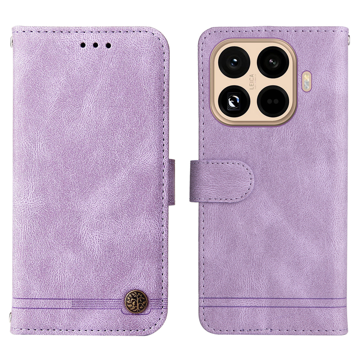Xiaomi 15T Pro Läderplånboksfodral Skin Touch mobilfodral Stativ med Rem