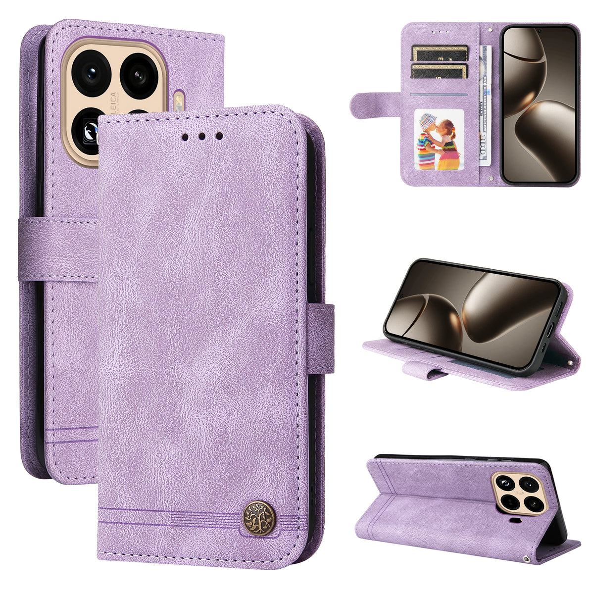 For Xiaomi 15T Pro Leather Wallet Cases Skin Touch Phone Cover Stand with Strap