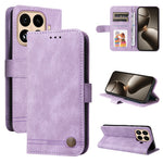 Xiaomi 15T Pro Läderplånboksfodral Skin Touch mobilfodral Stativ med Rem
