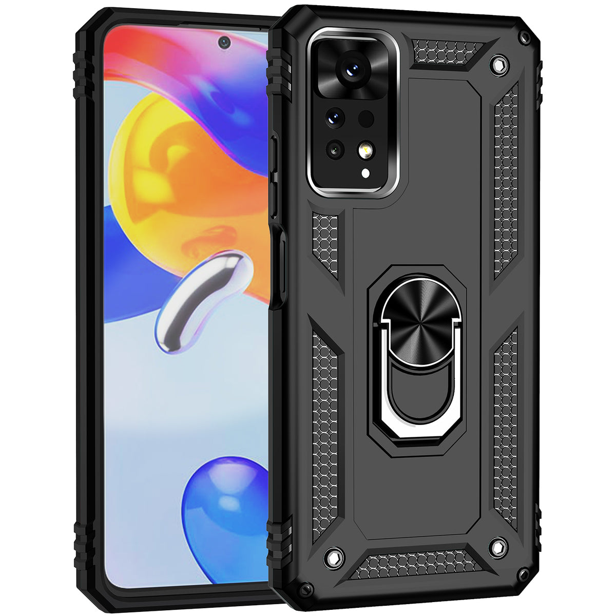 For Xiaomi Redmi Note 11E Pro 5G / Xiaomi Redmi Note 11 Pro 5G (Qualcomm) Case PC + TPU Phone Cover with Kickstand