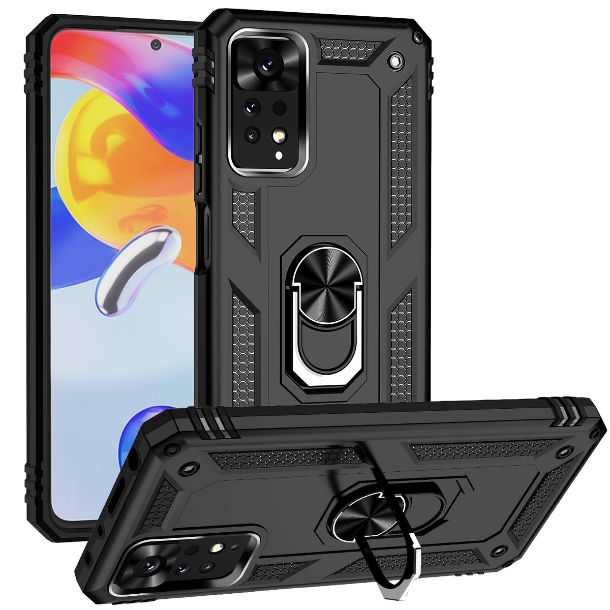 Xiaomi Redmi Note 11E Pro 5G / Xiaomi Redmi Note 11 Pro 5G (Qualcomm) skal PC + TPU mobilskal med stöd
