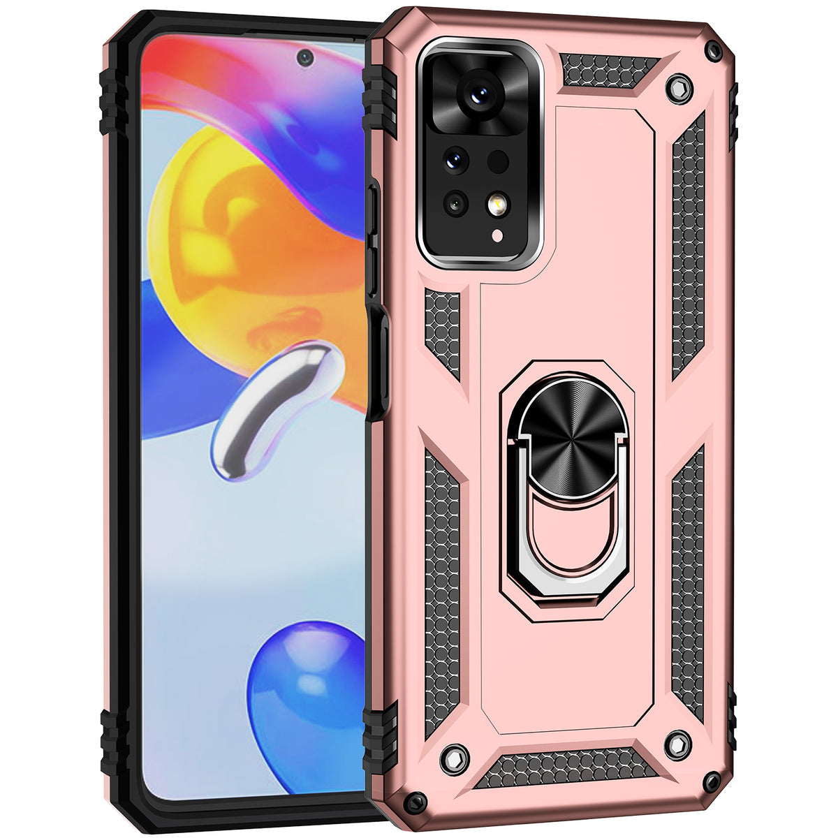 Xiaomi Redmi Note 11E Pro 5G / Xiaomi Redmi Note 11 Pro 5G (Qualcomm) skal PC + TPU mobilskal med stöd