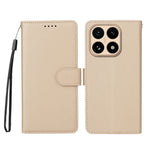 For Xiaomi 15T Case RFID Blocking 3 Card Slots PU Leather Phone Cover with Wrist Strap