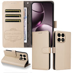 For Xiaomi 15T Case RFID Blocking 3 Card Slots PU Leather Phone Cover with Wrist Strap