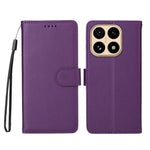 For Xiaomi 15T Case RFID Blocking 3 Card Slots PU Leather Phone Cover with Wrist Strap