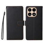 For Xiaomi 15T Case RFID Blocking 3 Card Slots PU Leather Phone Cover with Wrist Strap