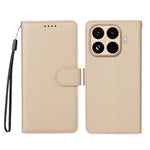 Xiaomi 15T Pro-skal, RFID-blockerande, 3 kortplatser, PU-läder, mobilskal med handledsrem