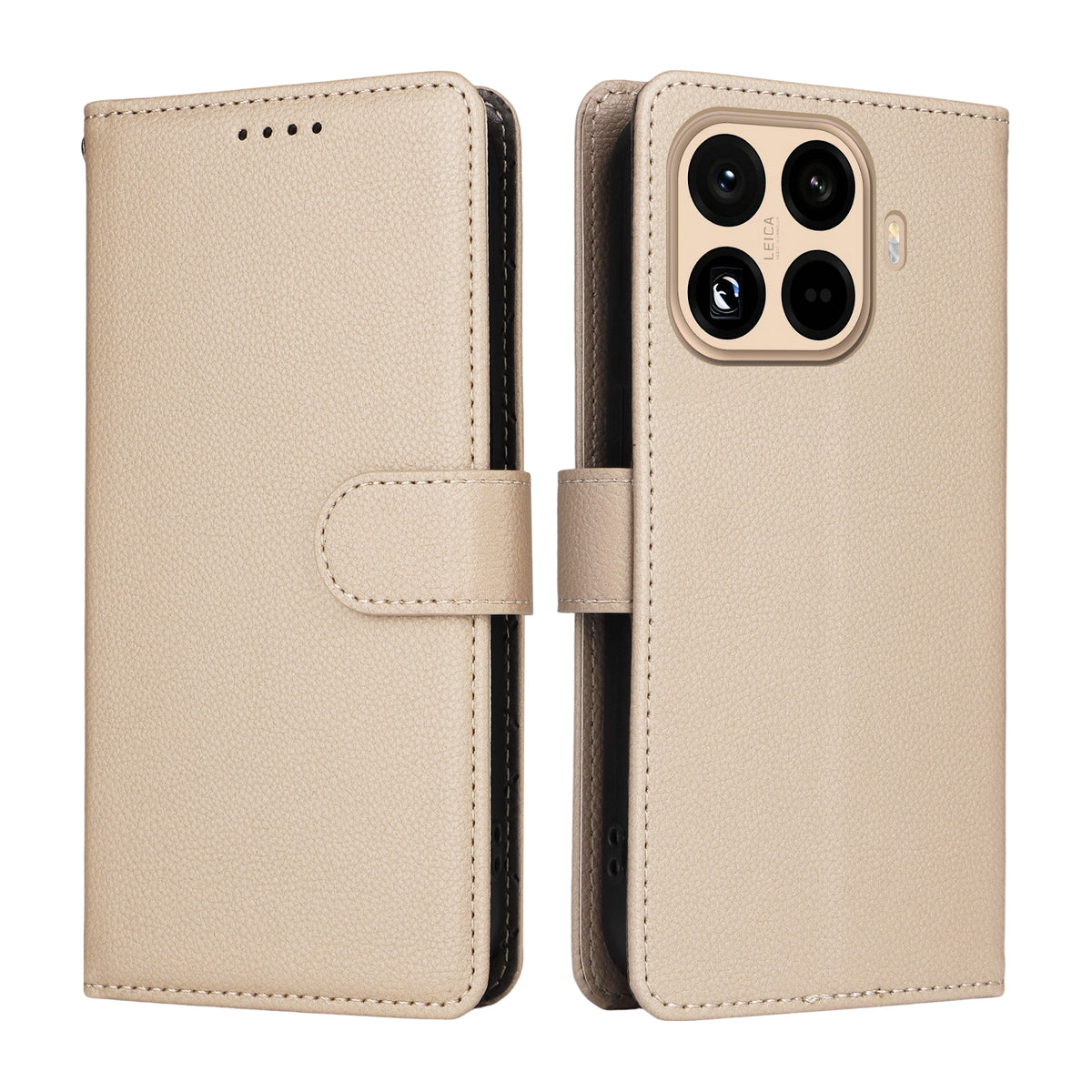 Xiaomi 15T Pro-skal, RFID-blockerande, 3 kortplatser, PU-läder, mobilskal med handledsrem
