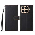 For Xiaomi 15T Pro Case RFID Blocking 3 Card Slots PU Leather Phone Cover with Wrist Strap