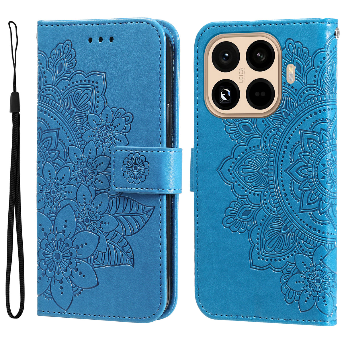 For Xiaomi 15T Pro Case Floral Pattern PU Leather Wallet Stand Phone Cover