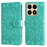 For Xiaomi 15T Case Sunflower Imprint Leather Wallet Phone Cover