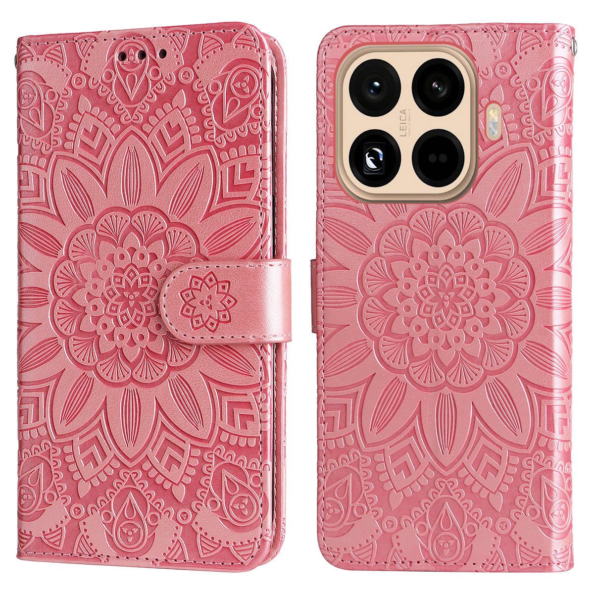 For Xiaomi 15T Pro Case Sunflower Imprint Leather Wallet Phone Cover