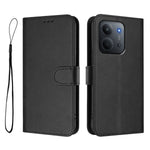 For Xiaomi Redmi 15C 5G (EU) (173mm) / Xiaomi Redmi 15C 4G (EU) (173mm) Wallet Case RFID Blocking Calf Texture Leather Stand Phone Cover with Strap