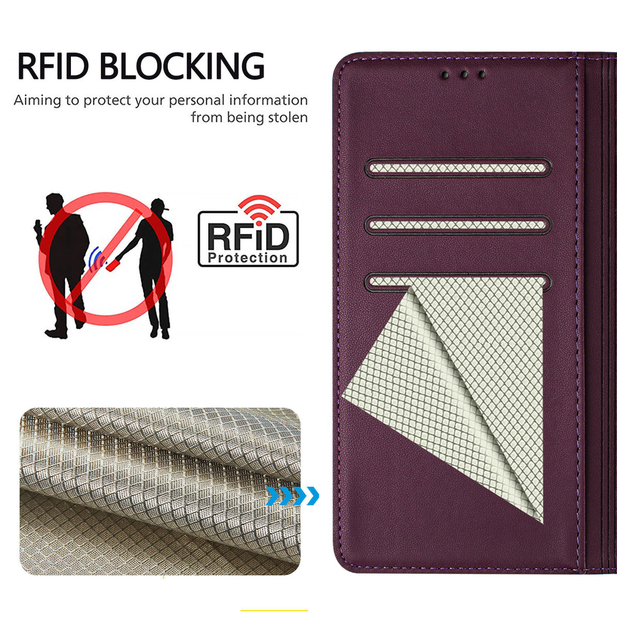 For Xiaomi Redmi 15C 5G (EU) (173mm) / Xiaomi Redmi 15C 4G (EU) (173mm) Case Imprinted Honeycomb RFID Blocking Leather Phone Cover with Strap