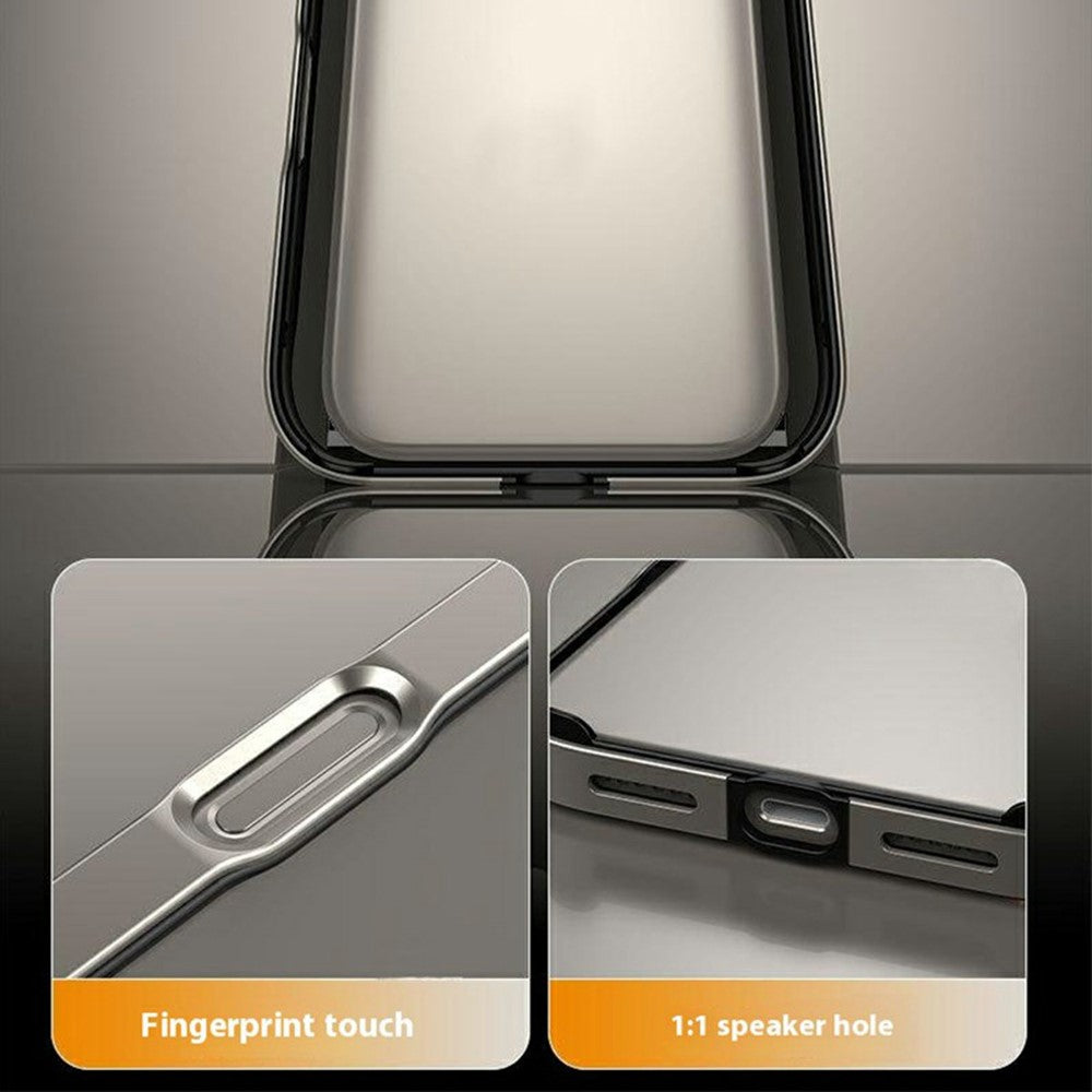 For iPhone 17 Pro Max Case Hollow Heat Dissipation Silicone Metal Bumper Phone Cover
