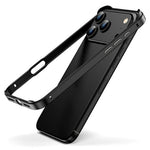 For iPhone 17 Pro Max Case Hollow Heat Dissipation Silicone Metal Bumper Phone Cover
