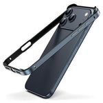 For iPhone 17 Pro Max Case Hollow Heat Dissipation Silicone Metal Bumper Phone Cover