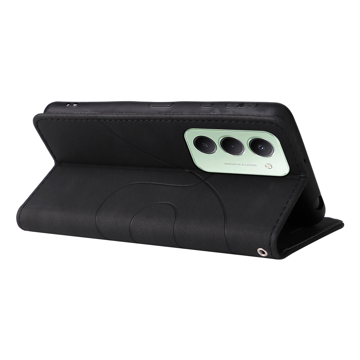 For Xiaomi Redmi 15 4G (EU) (171mm) Leather Phone Case Stand Wallet with Bi-colour Splicing Design