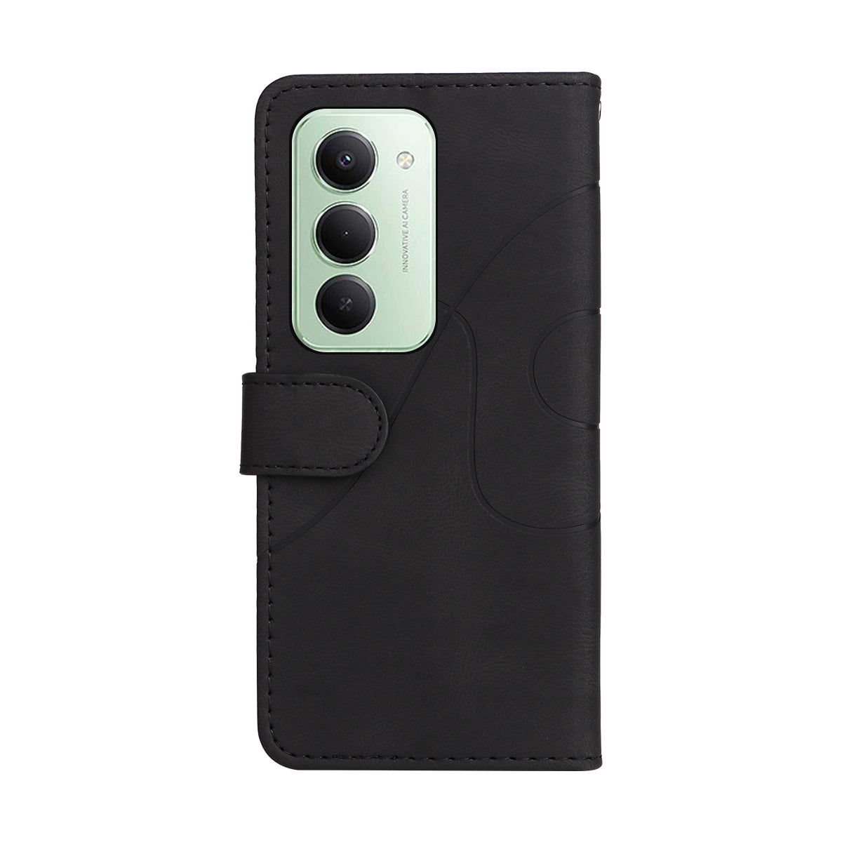 For Xiaomi Redmi 15 4G (EU) (171mm) Leather Phone Case Stand Wallet with Bi-colour Splicing Design