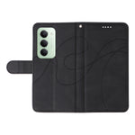 For Xiaomi Redmi 15 4G (EU) (171mm) Wallet Case Leather Phone Cover Stand with Curved Line Design