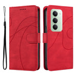 For Xiaomi Redmi 15 4G (EU) (171mm) Wallet Case Leather Phone Cover Stand with Curved Line Design