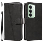 For Xiaomi Redmi 15 4G (EU) (171mm) Wallet Case T-Shape Lines Leather Phone Cover Stand