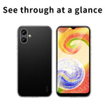 MOFI til Samsung Galaxy A04 4G (164,4 x 76,3 x 9,1 mm) Stødabsorberende beskyttende telefoncover, Klar Krystal TPU Skal etui