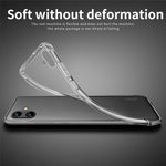 MOFI til Samsung Galaxy A04 4G (164,4 x 76,3 x 9,1 mm) Stødabsorberende beskyttende telefoncover, Klar Krystal TPU Skal etui