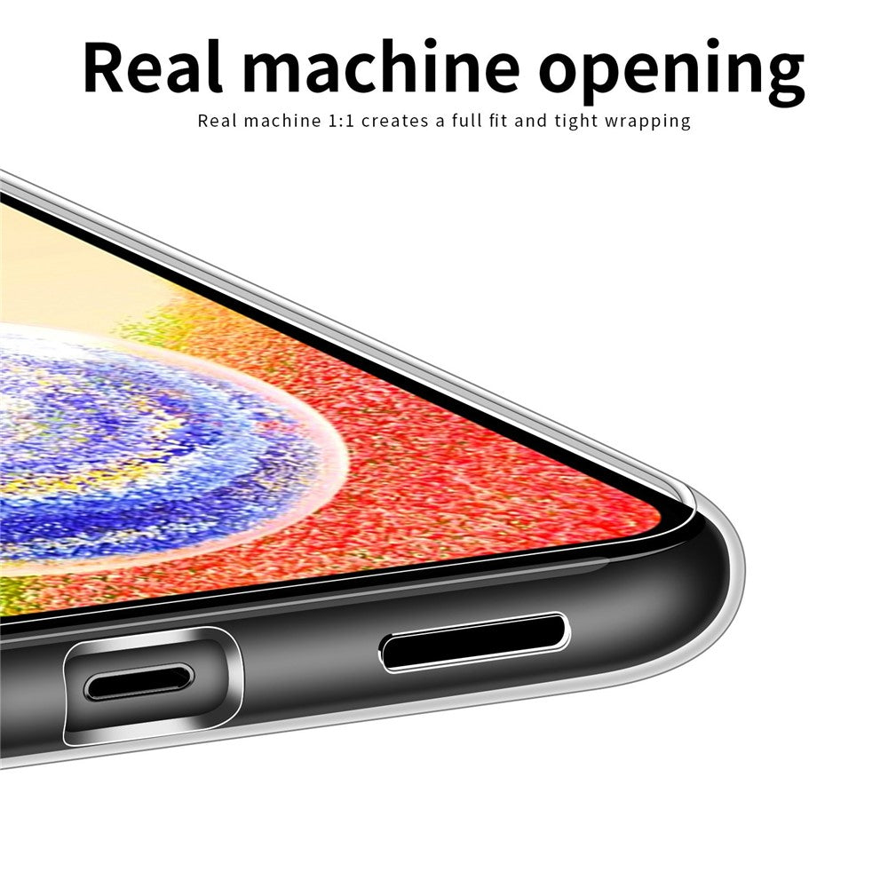 MOFI til Samsung Galaxy A04 4G (164,4 x 76,3 x 9,1 mm) Stødabsorberende beskyttende telefoncover, Klar Krystal TPU Skal etui