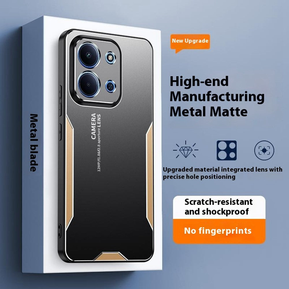 mobilskal för Xiaomi Redmi 15C 4G (EU) (173 mm) / 15C 5G (EU) (173 mm) / Poco C85 4G (173 mm) Aluminiumlegering TPU PC Baksida