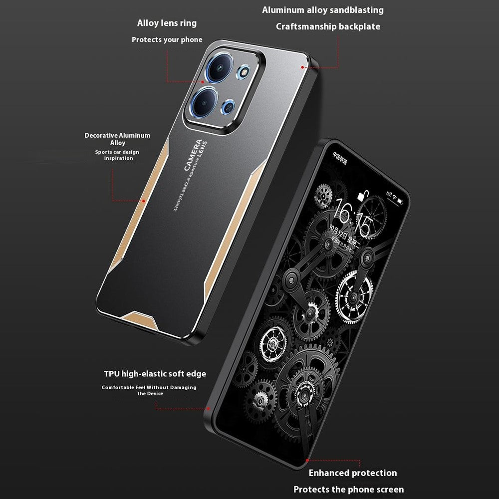 mobilskal för Xiaomi Redmi 15C 4G (EU) (173 mm) / 15C 5G (EU) (173 mm) / Poco C85 4G (173 mm) Aluminiumlegering TPU PC Baksida