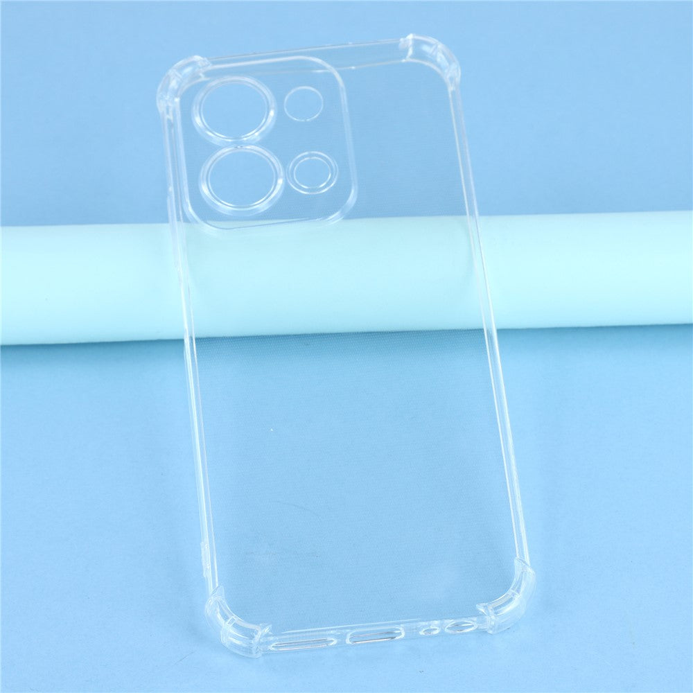 Gennemsigtigt TPU-cover med forstærkede hjørner og faldsikring til Xiaomi Redmi 15C 4G (Global) (171mm) / Poco C85 4G (171mm)