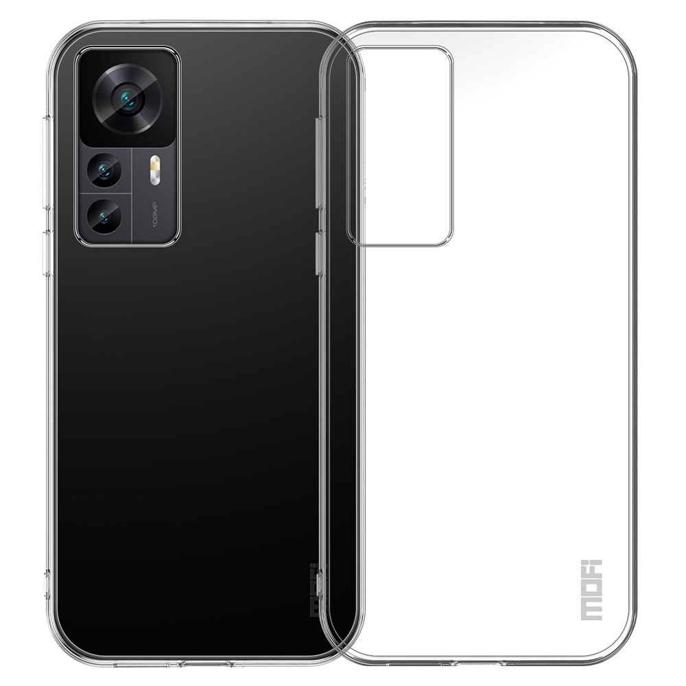 MOFI För Xiaomi 12T 5G / 12T Pro 5G / Redmi K50 Ultra 5G Skyddande mobilskal Transparent TPU Baksida