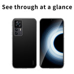 MOFI För Xiaomi 12T 5G / 12T Pro 5G / Redmi K50 Ultra 5G Skyddande mobilskal Transparent TPU Baksida