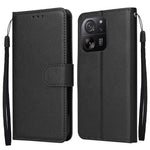 For Xiaomi 13T / 13T Pro Case Wallet Stand PU Leather Phone Cover with Wrist Strap