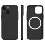 For iPhone 14 / 13 Case Compatible with MagSafe Ultra Thin Liquid Silicone + PC Phone Cover