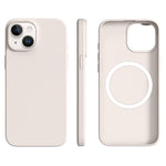 For iPhone 14 / 13 Case Compatible with MagSafe Ultra Thin Liquid Silicone + PC Phone Cover