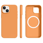 For iPhone 14 / 13 Case Compatible with MagSafe Ultra Thin Liquid Silicone + PC Phone Cover