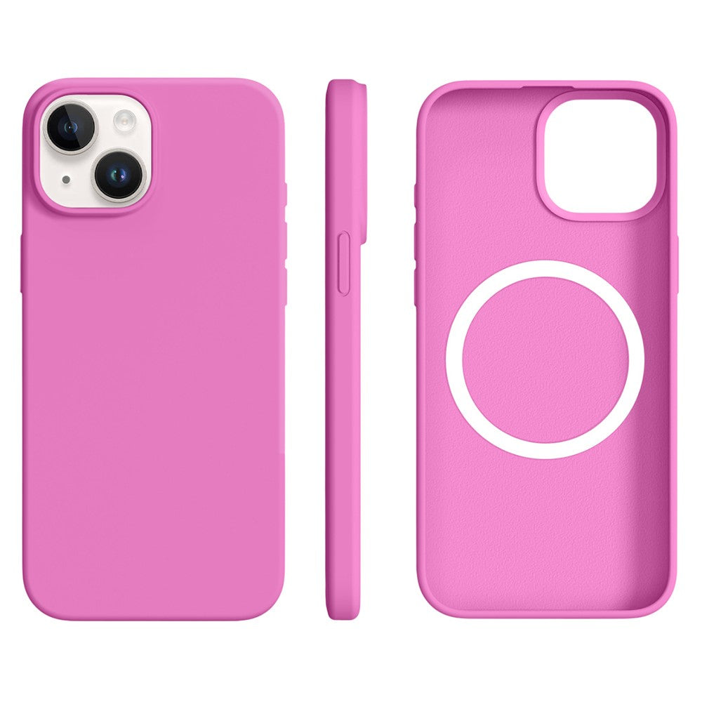 For iPhone 14 / 13 Case Compatible with MagSafe Ultra Thin Liquid Silicone + PC Phone Cover