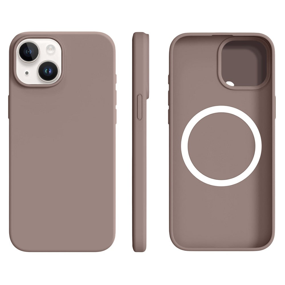 For iPhone 14 / 13 Case Compatible with MagSafe Ultra Thin Liquid Silicone + PC Phone Cover
