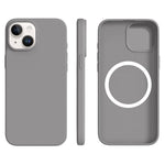 For iPhone 14 / 13 Case Compatible with MagSafe Ultra Thin Liquid Silicone + PC Phone Cover