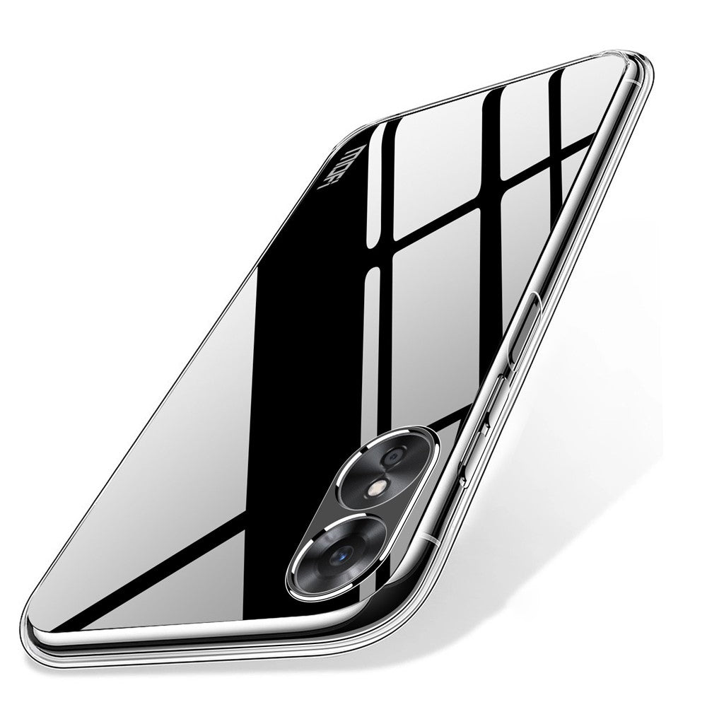 MOFI For Oppo A17 4G Transparent Flexible TPU Case Anti-scratch Protective Cell Phone Cover