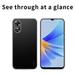MOFI For Oppo A17 4G Transparent Flexible TPU Case Anti-scratch Protective Cell Phone Cover