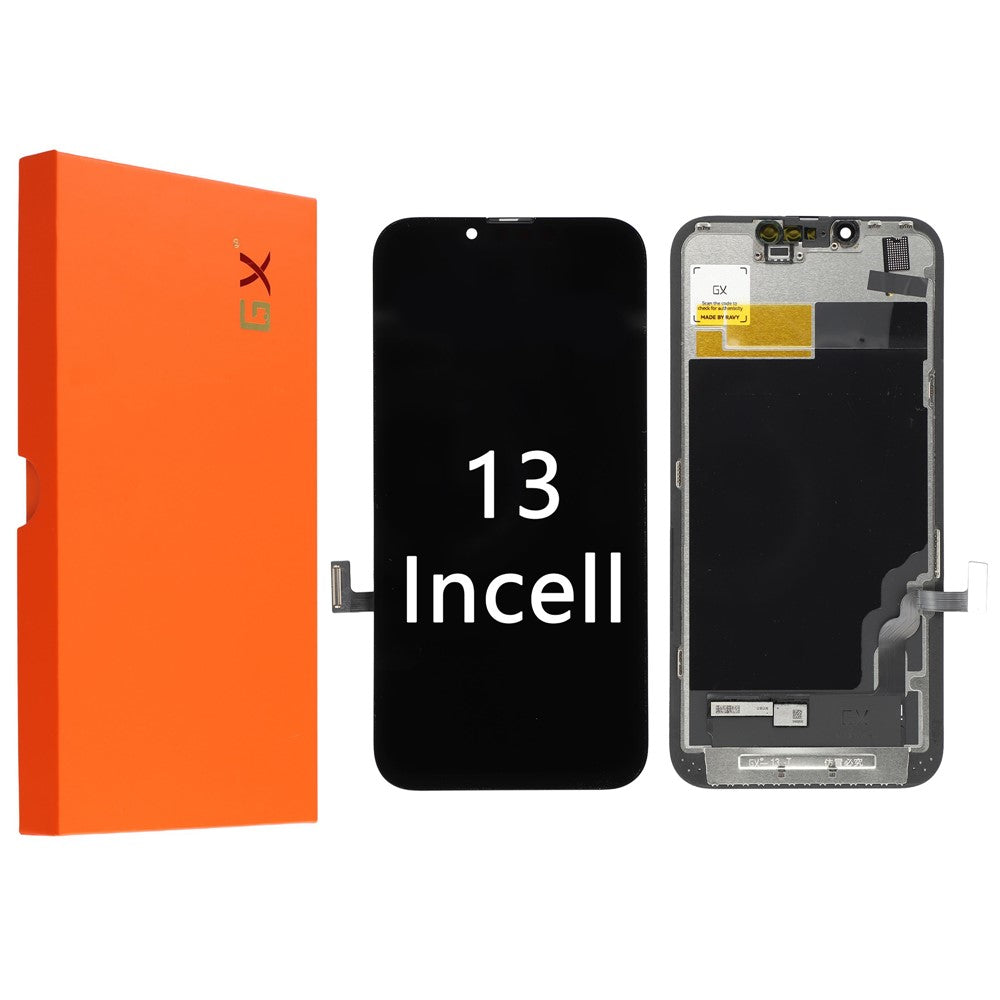 For iPhone 13 6,1 tommer Grade C LCD-skærm og digitizer samlet reservedel (GX Incell-teknologi) (uden logo)