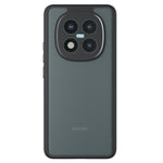 For Xiaomi Poco M8 Pro 5G / Redmi Note 15 Pro+ 5G (Global) Case Skin-Touch TPU + PC Matte Phone Back Cover, Transparent Black