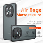 For Xiaomi Poco M8 Pro 5G / Redmi Note 15 Pro+ 5G (Global) Case Skin-Touch TPU + PC Matte Phone Back Cover, Transparent Black